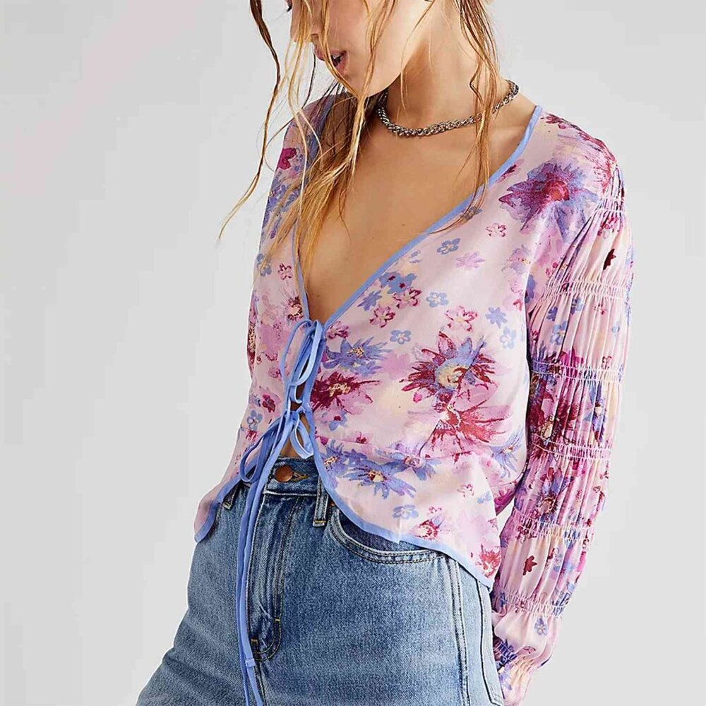 Free People Venice Printed Top